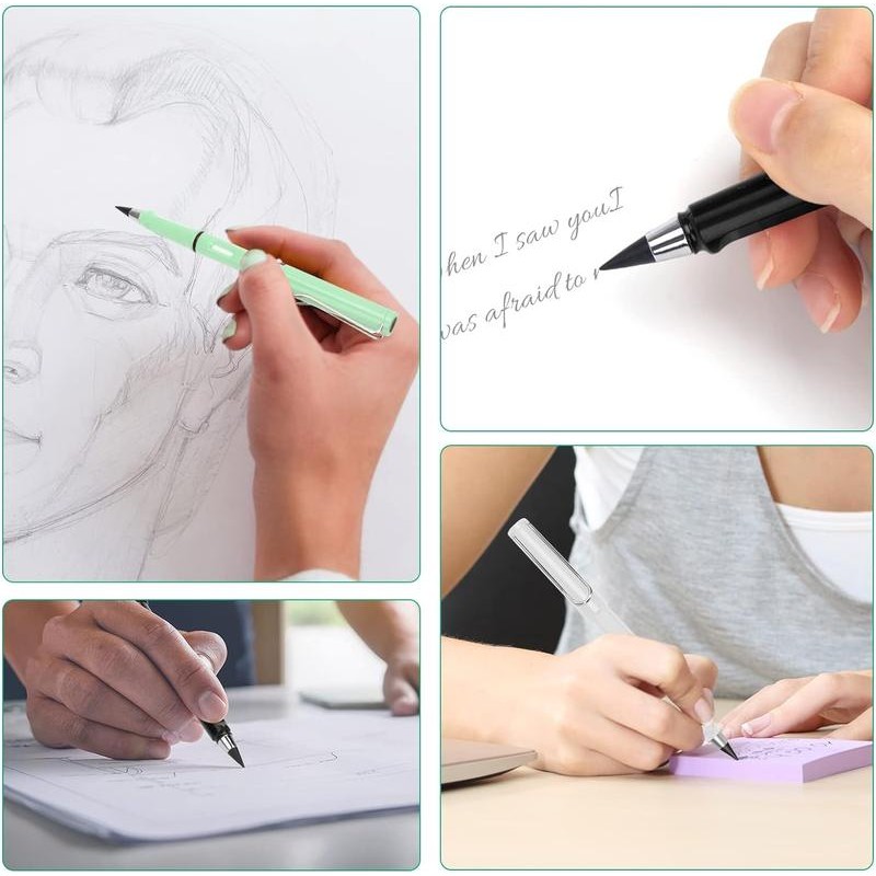 Everlasting Pencil Inkless Infinity Infinite Pen with Eraser - Color: