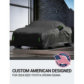 Proadsy 2025 Upgrade Car Cover Custom Fit for Toyota Crown Signia 2024 2025, Waterproof All Weather for Automobiles, Full Exterior Cover Rain Snow Sun Protector Indoor Outdoor Car Cover
