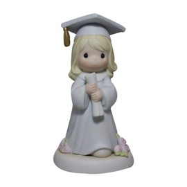 Precious Moments The Lord Is The Hope Of Our Future 1996 Collectible Graduation Figurine White Porcelain