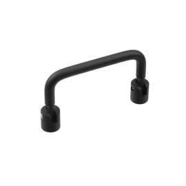 WDONAY Aluminum Alloy Folding Pull Handle Dresser Handle 90 Degree Folding Pull Hardware for Cabinet Drawer, Black (2.52" Hole Center)