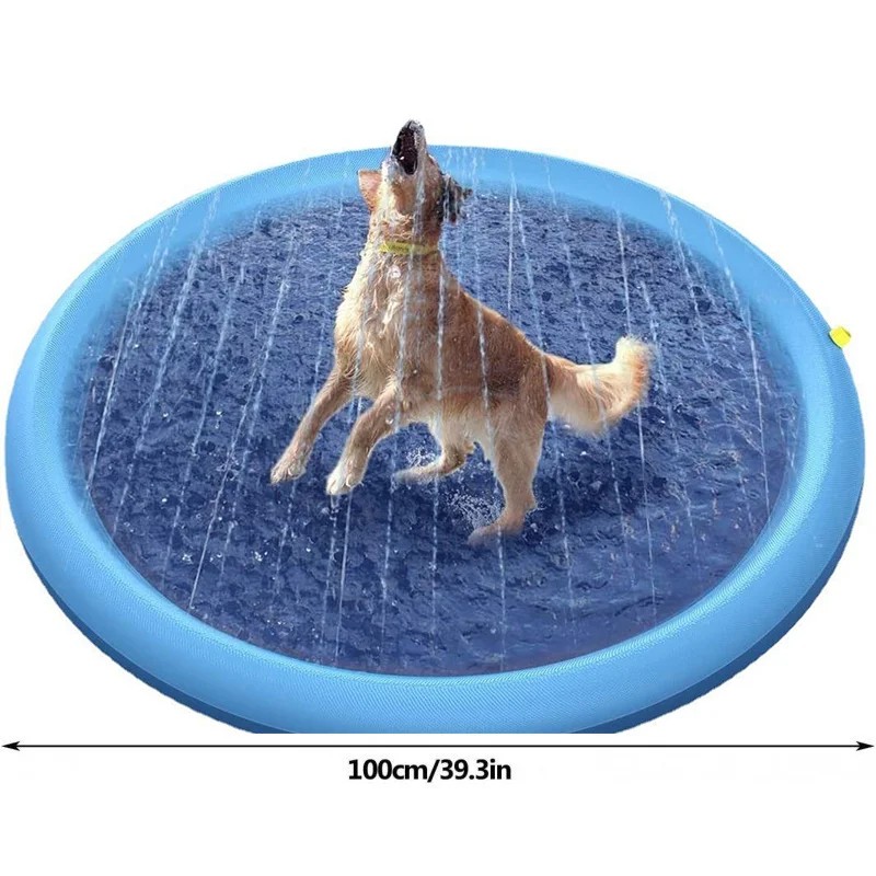 Pet Water Play Mat for Summer Fun – PVC Spray