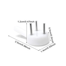 Honbay 50PCS Non-Mark Hook Plastic Hardwall Hanger Plastic Photo Frame Nail Picture Frame Hangers Picture Hook for Hardware, Fasteners & Hooks Wall Mount