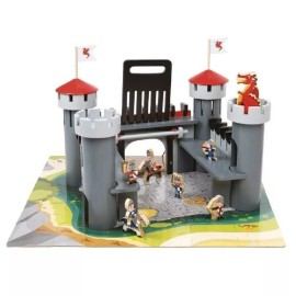 Alex Wooden Dragon Castle Set, 55 Pieces