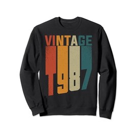 Vintage 1987's 1987 Style Clothing Women Men 37th Birthday Sweatshirt