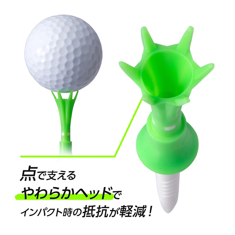 Daiya Golf TE-515 B Tomahawk Tee, Semi-Long, 7 Pieces, Adjustable