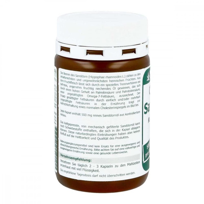 Omega-7 Sea Buckthorn Oil 500 mg Capsules Pack of 100