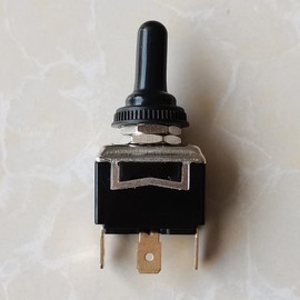 1Piece KEDU HY29J Toggle Switch with Silicone Protection Cover SPDT (ON)-Off-(ON) Bilateral Automatic Reset Function 2HP 20/15A 125/277V 18R(15) A 125V 18(12) A 250V 5E4 CE