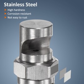 M METERXITY 2-Pack Flood Jet Tip 1/4BSPT 2mm Orifice Stainless Steel Wide Angle Flat Fan Spray Tip W Sealing Tape for Cleaning/Lubrication/Cooling/Humidification/Garden Nozzle