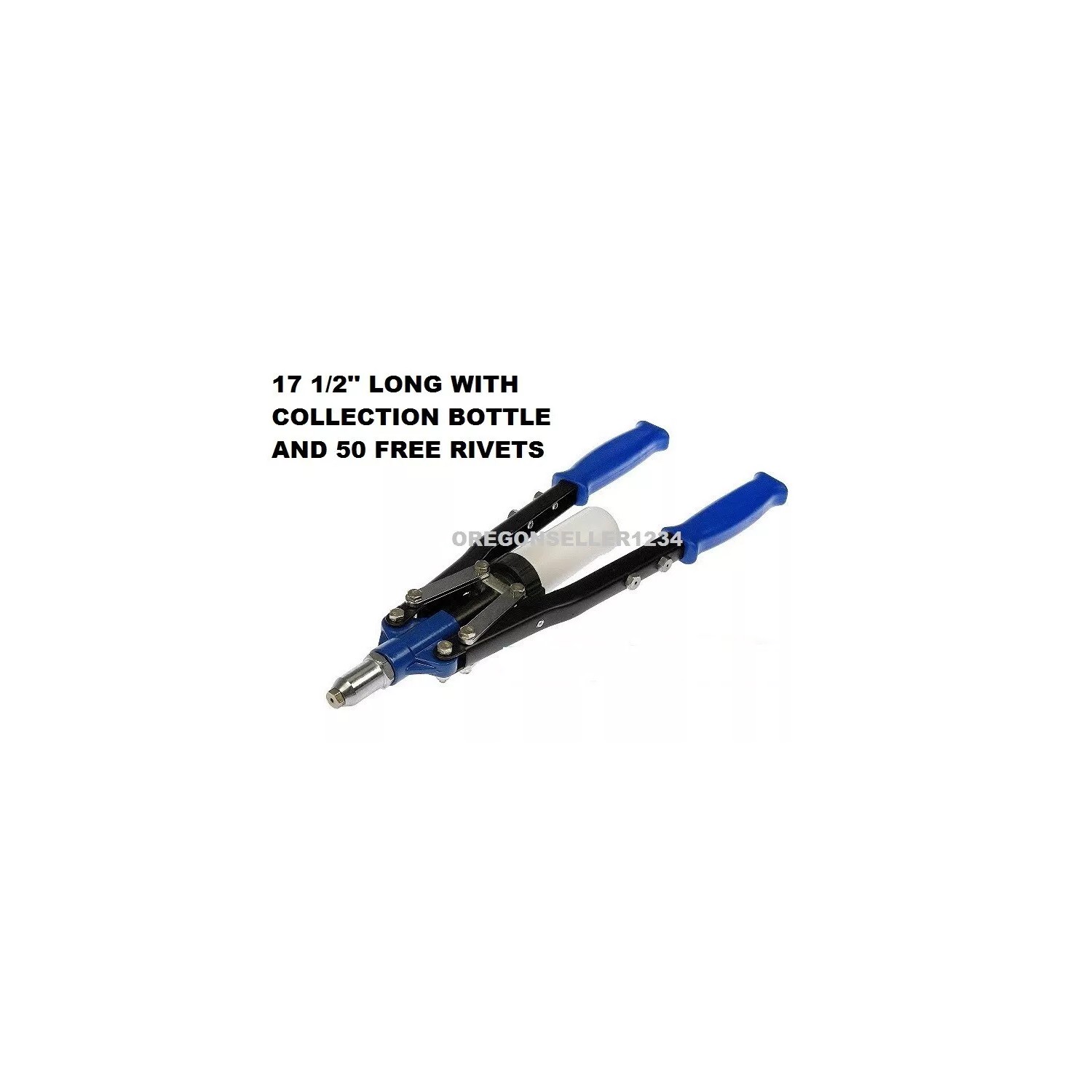 Pittsburgh BRAND NEW 17-1/2 in. Hand Riveter with Collection Bottle AND ...