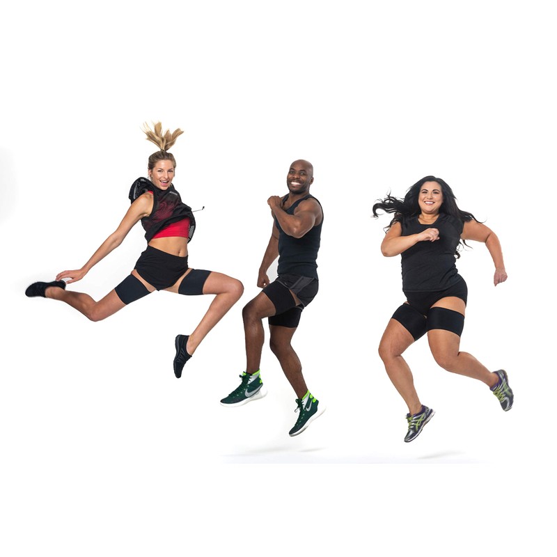 Bandelettes Sexy Anti-Chafing, Elastic Thigh Bands, Prevent Friction - Black