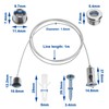 ECSiNG 10 Sets Lighting Suspension Kit Ceiling Hanging Wire Cable
