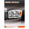 AXLAHA for 2006-2009 Dodge Ram Headlights Assembly Chrome