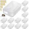 Qualirey 6 Pcs Mouse Bait Stations Mouse Stations with Keys