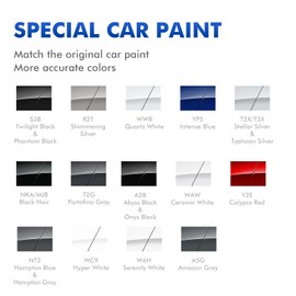 XTryfun Quartz White (WW8) Touch Up Paint Compatible with Hyundai, DIY Car Paint Scratch Repair, Automotive Paints, Quick & Easy Fix Scratch Repair for Tucson/Elantra/Santa Fe/Sonata