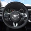 HOMBEST New Premium Black Genuine Leather Universal Fit Car Truck