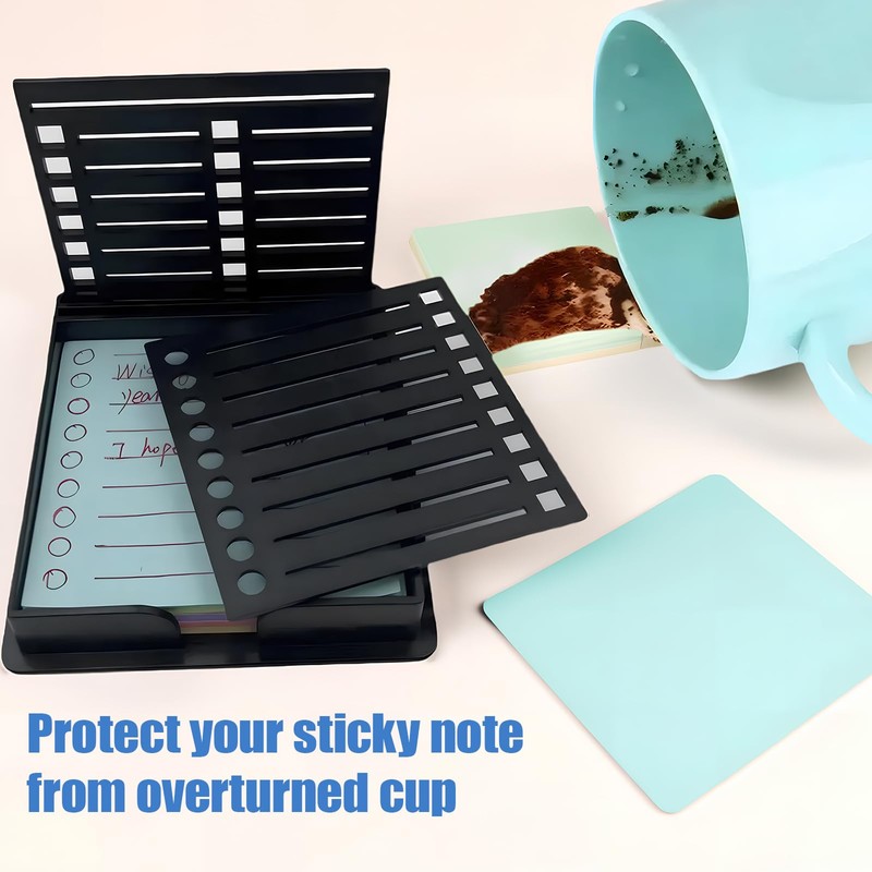 Sticky Note Stencil and Holder, Stick List Organizer, Post It