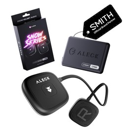ALECK Snow Series Core - Altoparlanti Bluetooth universali senza fili per sci e snowboard, caschi audio-ready, controlli adatti ai guanti, microfono per chiamate in vivavoce