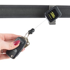 Gear Keeper RT4-5602 Retractable Tool Tether Lanyard with Heavy Duty Carabiner Clip Mount - 16oz Tool Load Limit - Quick Connect Buckle - ANSI/ISEA 121 Compliant - 10 pack USA Made