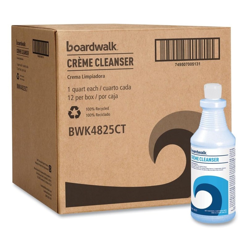 Boardwalk Multi-Surface Creme Cleanser, Baby Powder Scent, 32 oz Bottle,