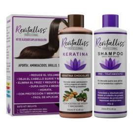Tratamiento Keratina Brasileña Alaciado Permanente Kit 250ml