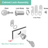 inBovoga 6 Pcs Cabinet Lock with Key Mailbox Locks with