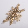 Teyglen Full Champagne Rhinestone Wedding Hair Comb Crystal Headpiece for
