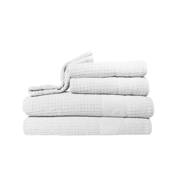 Kassatex Hammam Towel, White, Set of 6