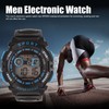 Tbest Electronic Men's Watch, Multifunctional Digital Sports Watch WR50M, Waterproof