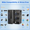 2HDMI+Displayport KVM Switch 3 Monitors 2 Computers 8K@60Hz 4K@144Hz,KVM Swtiches