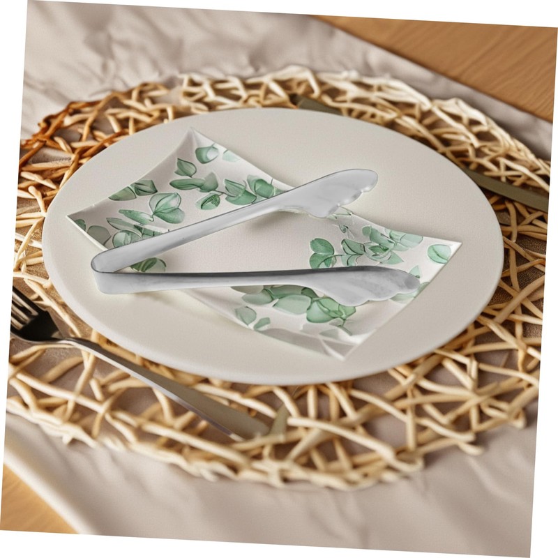 ULTECHNOVO Mini Stainless Steel Food Tongs with Angel Wings Design