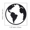 Earth Rubber Stamp, 1-1/3 Medium Stamp for Scrapbooking Card Making