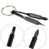 HappyHome Screwdriver Keychains, Phillips and Negative 2-Pack Portable Keychain with