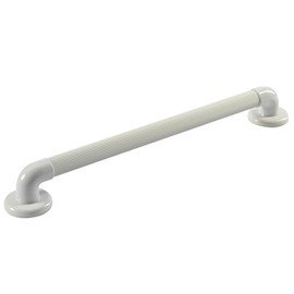 Drive Medical White Fluted Plastic Grab Rail for Bathrooms & Outdoor Use - 12"