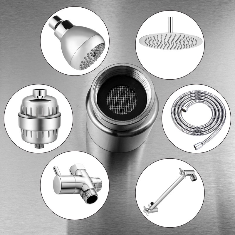 6 Pack Shower Filter Gasket + 6 Pack Rubber Washer,