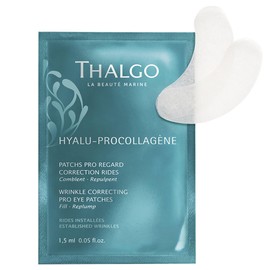 THALGO Hyalu-Procollagène Wrinkle Correcting Eye Pads 2 Patches for Visibly Padded Wrinkles Around the Eye Area