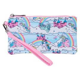 Loungefly Hasbro My Little Pony Sky Scene AOP Nylon Wristlet Wallet, multicoloured, Modern