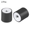 uxcell 20 x 20mm M6 Thread Female Rubber Mounts,Vibration Isolators,Replaces