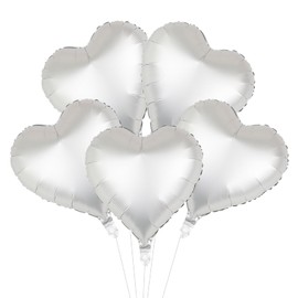 5 Pcs Yellow Heart Balloons for Girls Women,Foil Balloons with Ribbons,18 Inch Heart Shaped Balloons Helium,Macaron Yellow Balloons for Birthday Wedding Anniversary Valentines Baby Shower Party Decor