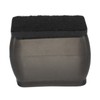 20 Pcs Chair Leg Floor Protector Rectangular Transparent Black Felt