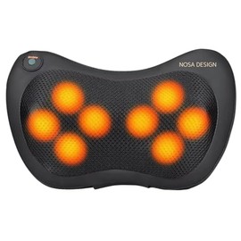 Supervised by Chiropractor, NOSA Design, Neck Care, Neck, Shoulder, Waist, Back, Thighs, Calf, Relaxation Cushion, Warm Feeling Heater, Automatic Off Function, Built-in High Output Power Motor, PU