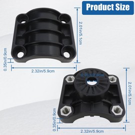 KOGUNXU 0 Degree Livescope Pole Mount Kit Trolling Motor Shaft Mount for Panoptix LVS32 Transducer LiveScope System Ice Fishing Bundle Replaces 010-12676-15 0101267615