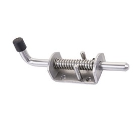 1PCS Spring Loaded Latch ,Stainless Steel 304 Security Barrel Bolt Latch Trailer Gate Pin Lock Heavy Duty Tone Spring Latches Door Cabinet Hing (length:165mm)