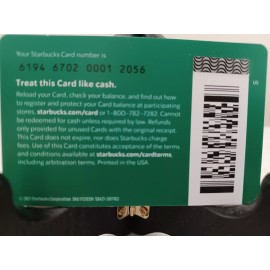 STARBUCKS CARD 2021 " FOR COFFEE EMERGENCIES  ONLY" BRAND NEW~ GREAT PRICE