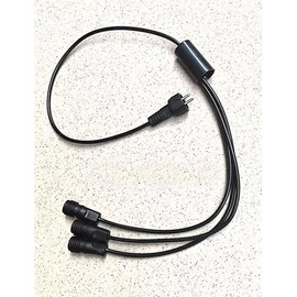 SGSLT Fit for Underwater Waterproof Lights 12V Aquarium Waterfall Night-Lights Garden Spotlight Lamp Swimming Pool Fountains Pond 60cm (3 in 1 Extened Cable)