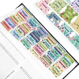 Bible Tabs,Laminated Tab for Women and Men,Reposition Large Print Stickers,Easy to Read and Apply Bible Index Tabs,Easy Navigation and Quick Reference,Little Flower