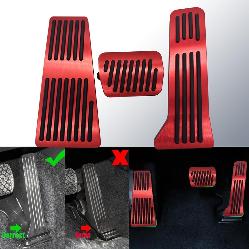 Rxmgf Brake Foot Rest Pedal Cover Gas Accelerator Pedal Cover