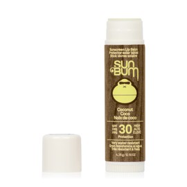 Sun Bum SPF 30 Coconut Sunscreen Lip Balm, Vegan and Cruelty Free Broad Spectrum UVA/UVB Lip Care, Made with Aloe and Vitamin E for Moisturised Lips, 4.25g