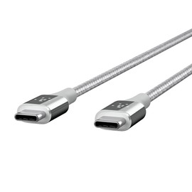 Belkin - Cable de Carga para Dispositivos compatibles con USBC, Color Negro, 1.21m (4ft), Plateado