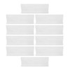 HOMSFOU 20pcs Partition Plate Transparent Shelf Separators Shelf Storage PVC