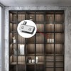 4 Pair Stainless Steel Glass Door Pivot Hinge, Silver Hinges